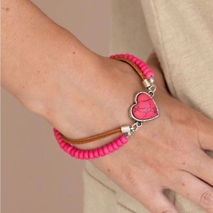 ❤️‍🔥5/$25❤️‍🔥 Charmingly Country Pink Bracelet